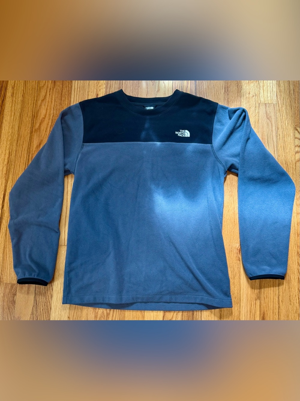The North Face Men's Grey & Black Fleece Crew Pullover